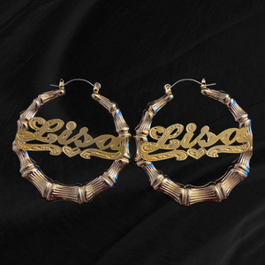 Name Hoop Earrings