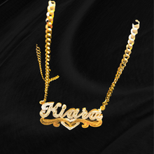 Load image into Gallery viewer, 14k Gold plated Name Necklace
