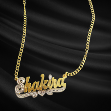 Load image into Gallery viewer, 14k Gold plated Name Necklace
