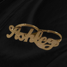 Load image into Gallery viewer, 14k Gold Plated Name Rings
