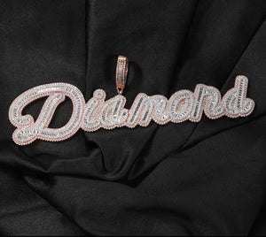 Charming Diamond Name necklace