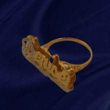 Load image into Gallery viewer, 14k Gold Plated Name Rings
